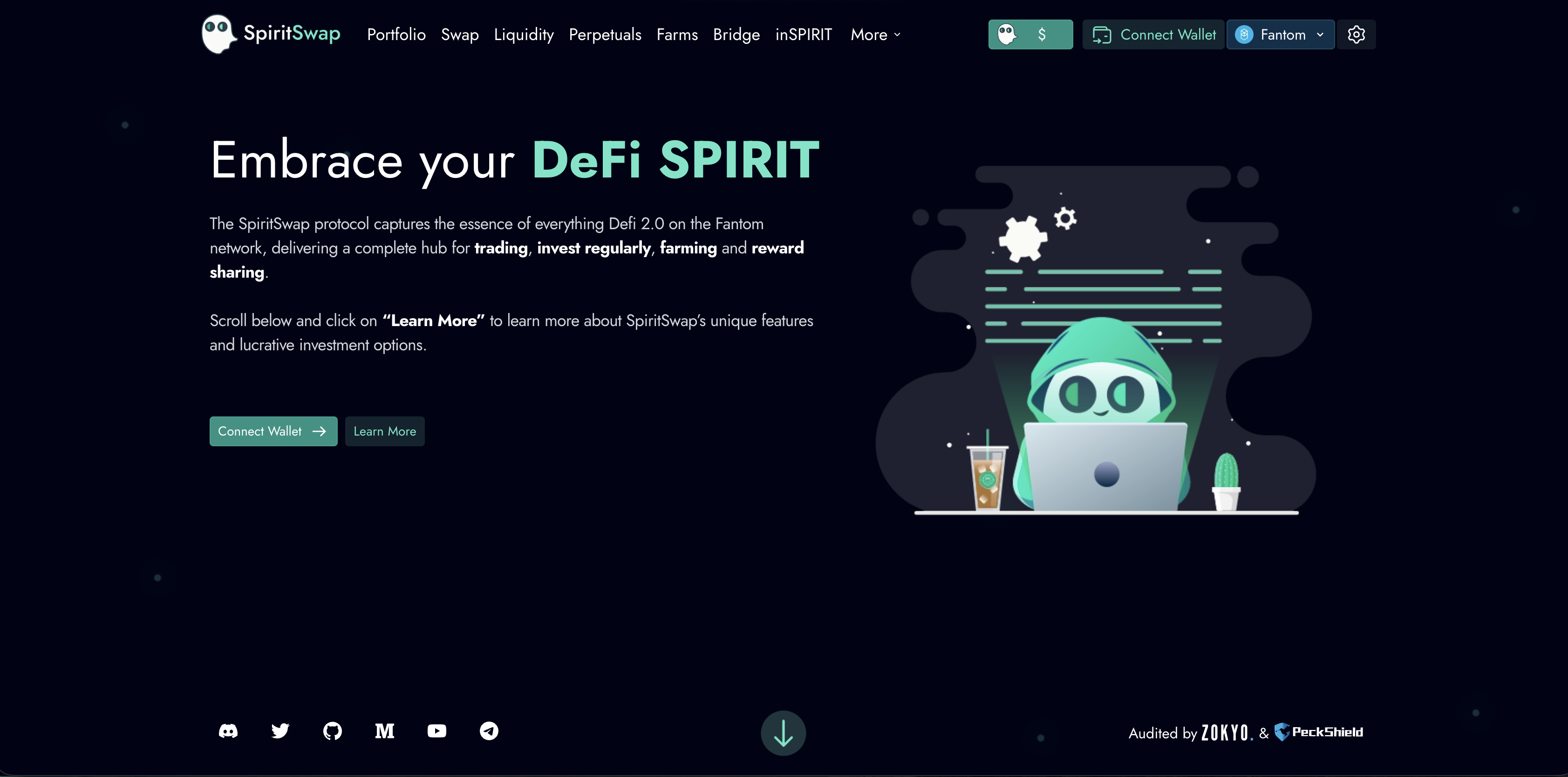 SpiritSwap site preview